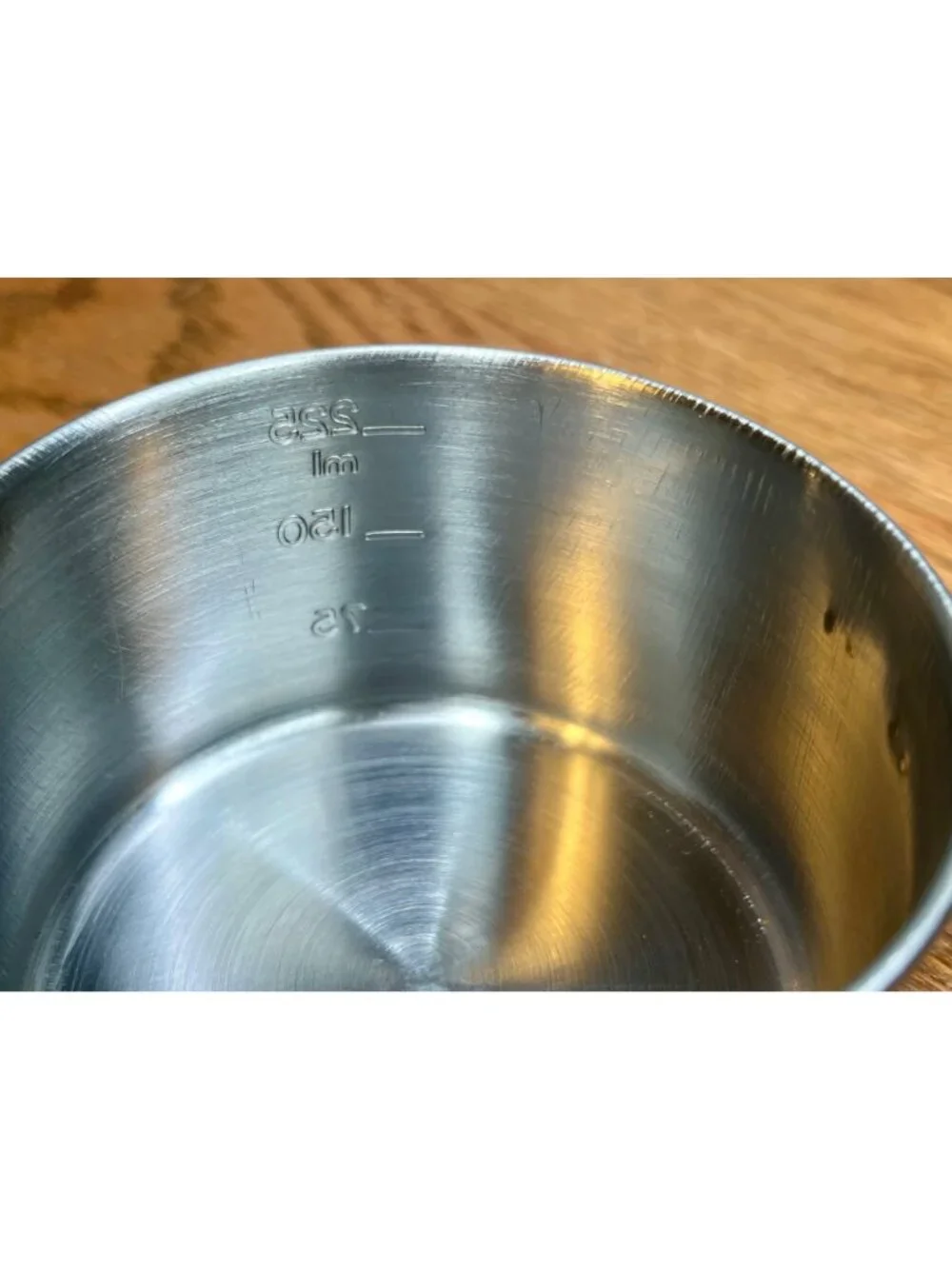 Vintage Revere Ware Copper Bottom Measuring Cup: 1-Cup Stainless Steel